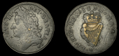 James II (1685-1691), Pewter coinage, Penny, 1690, type I, brass plug in centre, edge plain, 5.85g/12h (Timmins 1B;...