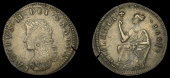 James II (1685-1691), Limerick coinage, ‘Halfpenny’, 1691, reversed n in hibernia, 5.78g/12h (S 6594)....