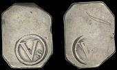 Charles I (1625-1649), Dublin money, Crown, Vs within beaded and wire-line borders, 29.33g (S 6542; DF 286; KM. 54)....
