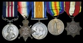A Great War 1917 ‘Passchendaele’ M.M. group of five awarded to Sergeant G. H. Craik, Royal Marines Divisional...