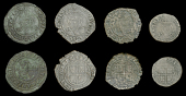 Elizabeth I (1558-1603), Base issue, Pennies (2), 1601, mm. trefoil, 1.90g/6h, 1602, mm. martlet, 1.82g/10h (S 6510;...