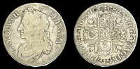 Charles II, Second coinage, Dollar, 1682, f before bust, pellet stops including before carolvs, 26.13g/6h (Murray...