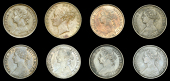 Victoria (1837-1901), Farthings (8), 1853 obv. 2, 1860 beaded border, 1868, 1869, 1875 large date, 1881h, 1882h,...