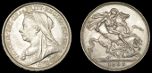 Victoria (1837-1901), Crown, 1893, edge lvi (ESC 2593 [303]; S 3937). Virtually as struck, attractive grey tone	...