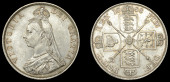 Victoria (1837-1901), Double-Florin, 1888, inverted i in victoria (ESC 2700 [397A]; S 3923). Minor bagmarks,...