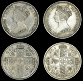 Victoria (1837-1901), Florins (2), 1852, 1864 die 52 (ESC 2820, 2854 [806, 824]; S 3891-2) [2]. Very fine and...