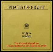 Elizabeth II (1952-    ), Specimen set, 1983, Benson and Hedges issue, including the Twopence mule (S 4236A) [8]. As...