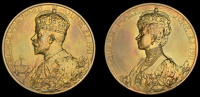 George V, Coronation, 1911, a bronze medal by B. Mackennal, 51mm (BHM 4022; E 1922a). Extremely fine and lightly...