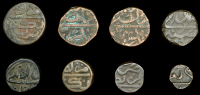 Nizam Shahs of Ahmadnagar, Murtada I (973-997h), Falus (4), Nagar 992h (2), date unclear, date off flan (GG N2, –;...