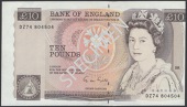 ERROR: Bank of England, George M. Gill, £10, 1988, serial number DZ74 804504, the note has two errors, the...