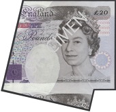 ERROR: Bank of England, Graham E. A. Kentfield, £20, 27 September 1993, serial number X05 477180, with a...