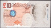 ERROR: Bank of England, Andrew J. Bailey, £10, 15 March 2004, serial number EL76 492574, with half of the print...