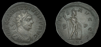 Roman Imperial Coinage, Carausius, Antoninianus, London, radiate and draped bust right, rev. Mars standing right,...