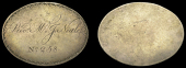 NOTTINGHAMSHIRE, Nottingham, [Nottingham Racecourse], uniface oval engraved silver, named (Revd. Mr J. Neale, No....