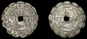 WARWICKSHIRE, Long Marston, Long Marston Racecourse, 1751, silver bracteate, horse and jockey to left, named (H....