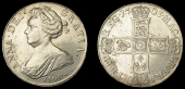 Anne (1702-1714), Crown, 1703 vigo, edge tertio (ESC 1340 [99]; S 3576). Several light scratches, otherwise good...