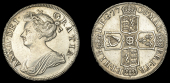 Anne (1702-1714), Halfcrown, 1708, edge septimo (ESC 1370 [577]; S 3604). Lightly cleaned and scratched in hair,...