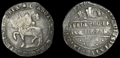 Charles I (1625-1649), Oxford mint, Halfcrown, 1644, mm. Oxford plume on obv. only, Briot horseman, large Oxford...