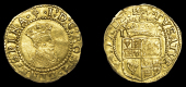 James I (1603-1625), Second coinage, gold Halfcrown, mm. lis, first bust, 1.25g/3h (SCBI Schneider 66; N 2093; S...