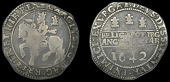 Charles I (1625-1649), Oxford mint, Halfcrown, 1642, mm. Oxford plume on obv. only, Shrewsbury horseman, ground line...