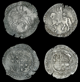 Charles I (1625-1649), Tower mint (under Parliament), Halfcrowns (2), both Gp V, type 5, mm. plain sceptre, fifth...
