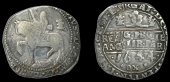 Charles I (1625-1649), Oxford mint, Halfcrown, 1644, mm. rosette and Oxford plume on obv. only, Briot’s horseman,...