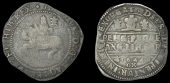 Charles I (1625-1649), Oxford mint, Halfcrown, 1644, mm. rosette on obv. only, Briot’s horseman, rough ground...
