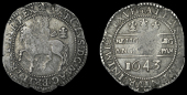 Charles I (1625-1649), Oxford mint, Halfcrown, 1643, mm. Oxford plume on obv. only, Oxford horseman, no ground line,...
