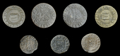 Bankside, James Baillie, Halfpence, 1668 (2), 2.09g/3h, 1.34g/3h (both E 295; N 4735, first 4735a, this piece; BW....