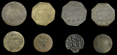 Bankside, John Ludgall, Halfpenny, 1668, 2.99g/11h (E 304; N 4739a, this piece; BW. 125); Thomas Martin, Farthing,...
