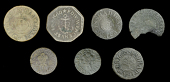 Shad Thames, W.I.B. at the princis armes, Farthings, 1649 (2), 1.55g/6h, 0.68g/6h (both E 924; N 5074a, 5074b, these...