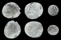 Shaybanid, Muhammad Shaybani, Tankas (2), Marw, Nimruz, dates not visible (A 2978.2; ICV 4037); Half-Tanka, Herat,...
