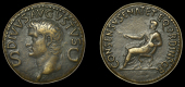 Roman Imperial Coinage, Divus Augustus, Dupondius struck under Gaius (Caligula), Rome, c. 37-41, divvs avgvstvs,...