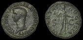 Roman Imperial Coinage, Claudius, As, Rome, c. 50-4, ti clavdivs caesar avg p m tr p imp p p, bust left, rev....