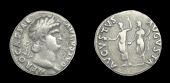 Roman Imperial Coinage, Nero, Denarius, Rome, c. 64-5, nero caesar avgvstvs, laureate bust right, rev. avgvstvs...