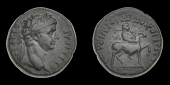Roman Provincial Coinage, ASIA, Hierapolis, Claudius, Æ 20, c. 50-4, laureate bust right, rev. Apollo on horseback...