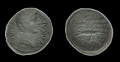 Roman Provincial Coinage, ASIA, Philadelphia, Gaius (Caligula), Æ 18, c. 37-41, magistrate Moschion Moschionos,...