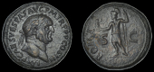 Roman Imperial Coinage, Vespasian, Sestertius, Rome, 71, imp caes vespas avg p m tr p p p cos iii, laureate bust...
