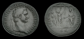 Roman Imperial Coinage, Domitian, As, Rome, 88, imp caes domit avg germ p m tr p viii cens per p p, laureate bust...