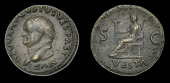 Roman Imperial Coinage, Divus Vespasian, Dupondius struck under Titus,  Rome, 80-1, divvs avgvstvs vespasianvs,...