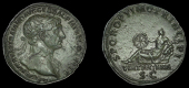 Roman Imperial Coinage, Trajan, As, Rome, c. 112-14, imp nervae traiano acg dac p m tr p cos vi p p, laureate bust...