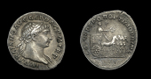 Roman Imperial Coinage, Trajan, Denarius, Rome, c. 103-111, imp traiano avg ger dac p m tr p, laureate bust right,...