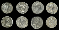 Roman Provincial Coinage, SYRIA, Antioch, Trajan, Tetradrachm, 109-10, laureate bust right, rev. eagle standing...