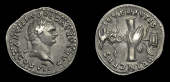 Roman Imperial Coinage, Domitian (as Cæsar), Denarius, Rome, 79, caesar avg f domitianvs cos vi, laureate bust...