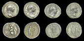 Roman Imperial Coinage, Trajan, Denarii (4), all Rome, c. 103-14, laureate bust right, rev. Dacian seated left on a...