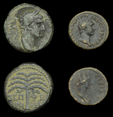 Roman Provincial Coinage, JUDÆA, Sepphoris, Trajan, Æ unit, laureate bust right, rev. palm tree, 9.91g (RPC III...