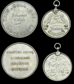 Trinity College, Dublin, a silver award medal, unsigned, named (Johannes F. Risk, mdcccxlvi), 54mm; Junior...