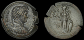 Roman Provincial Coinage, EGYPT, Alexandria, Hadrian, Æ Drachm, yr 14 [129-30], laureate and draped bust right,...