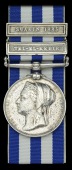 Egypt and Sudan 1882-89, dated reverse, 2 clasps, Tel-El-Kebir, Suakin 1885 (6821 Pte. J. Newton. 2/Cdm...) heavy...