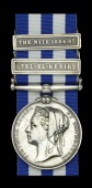 Egypt and Sudan 1882-89, dated reverse, 2 clasps, Tel-El-Kebir, The Nile 1884-85, second clasp a tailor’s copy...